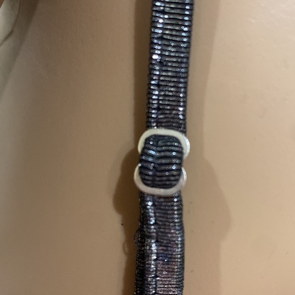 Lush - Sexy stretch bodycon silver metal dress - Size US Small - Picture 7 of 14